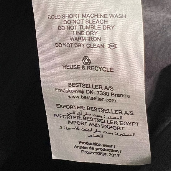 ASOS Selected Femme Muse Pipping MW Cropped Pant  Black/Red Pipping Size 36 - Picture 14 of 14